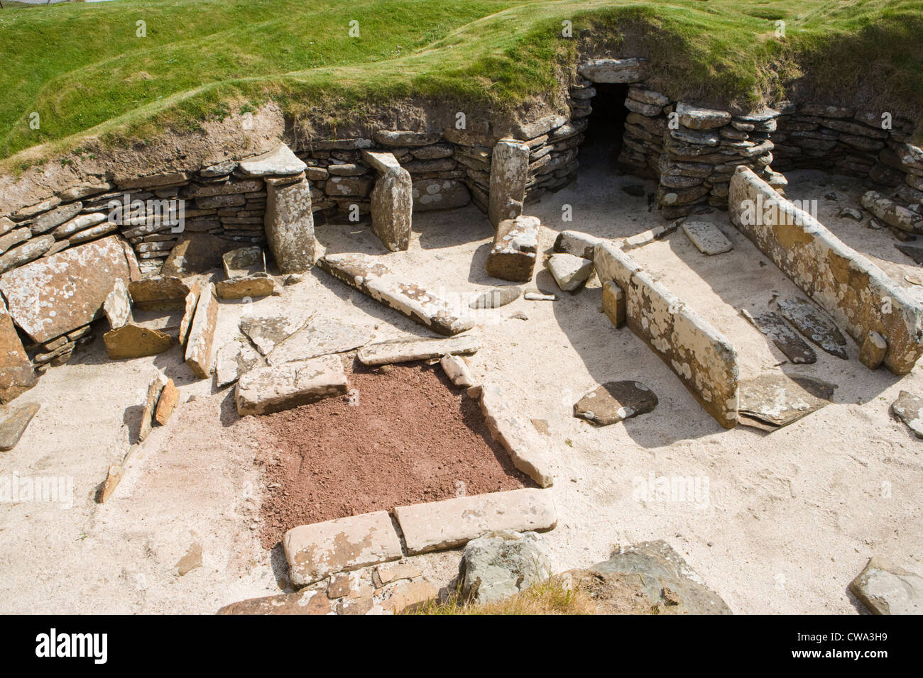 Skara Brae, Neolithic settlement, Orkney, Scotland, UK. Stock Photo