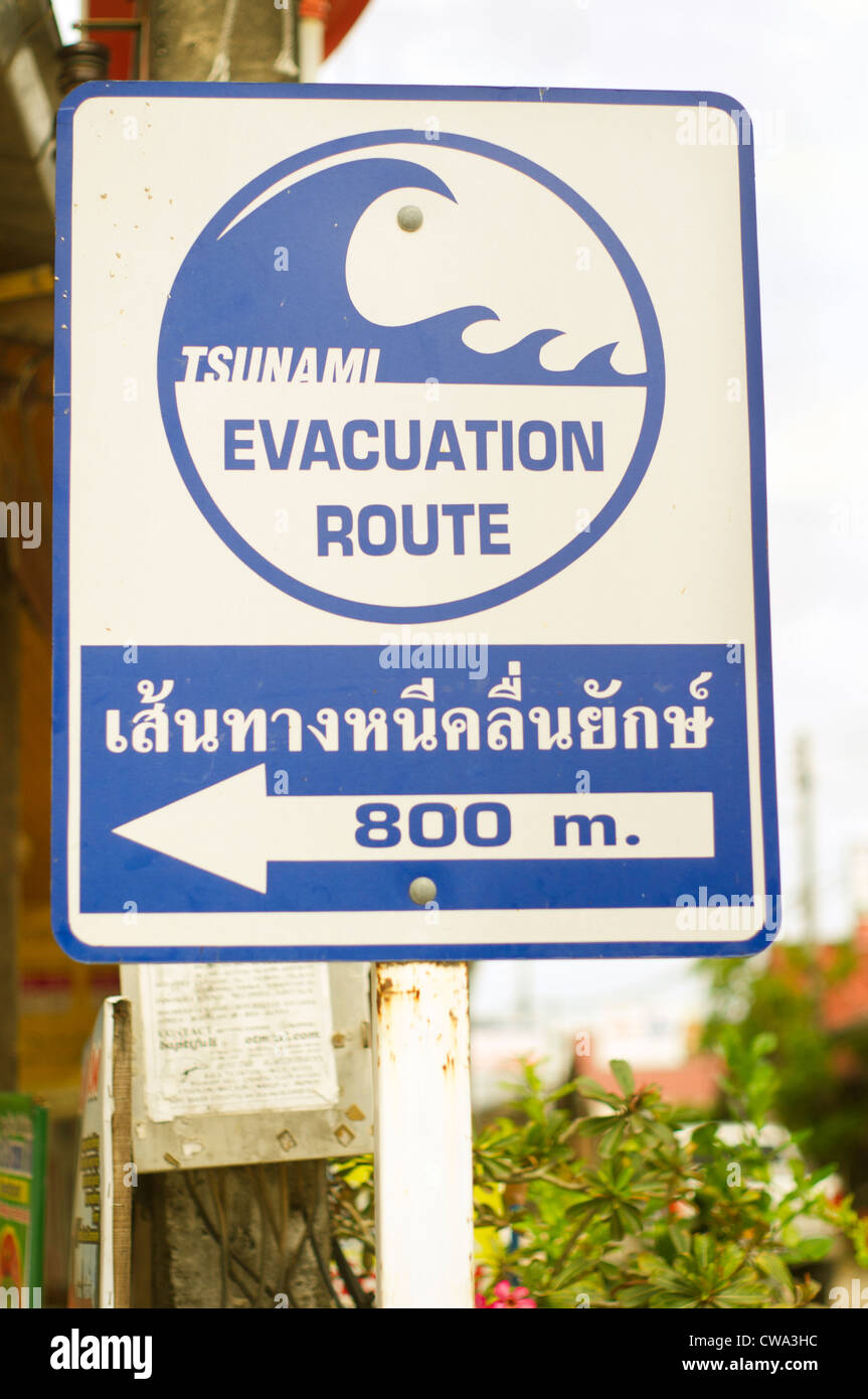 Koh lanta tsunami evacuation map