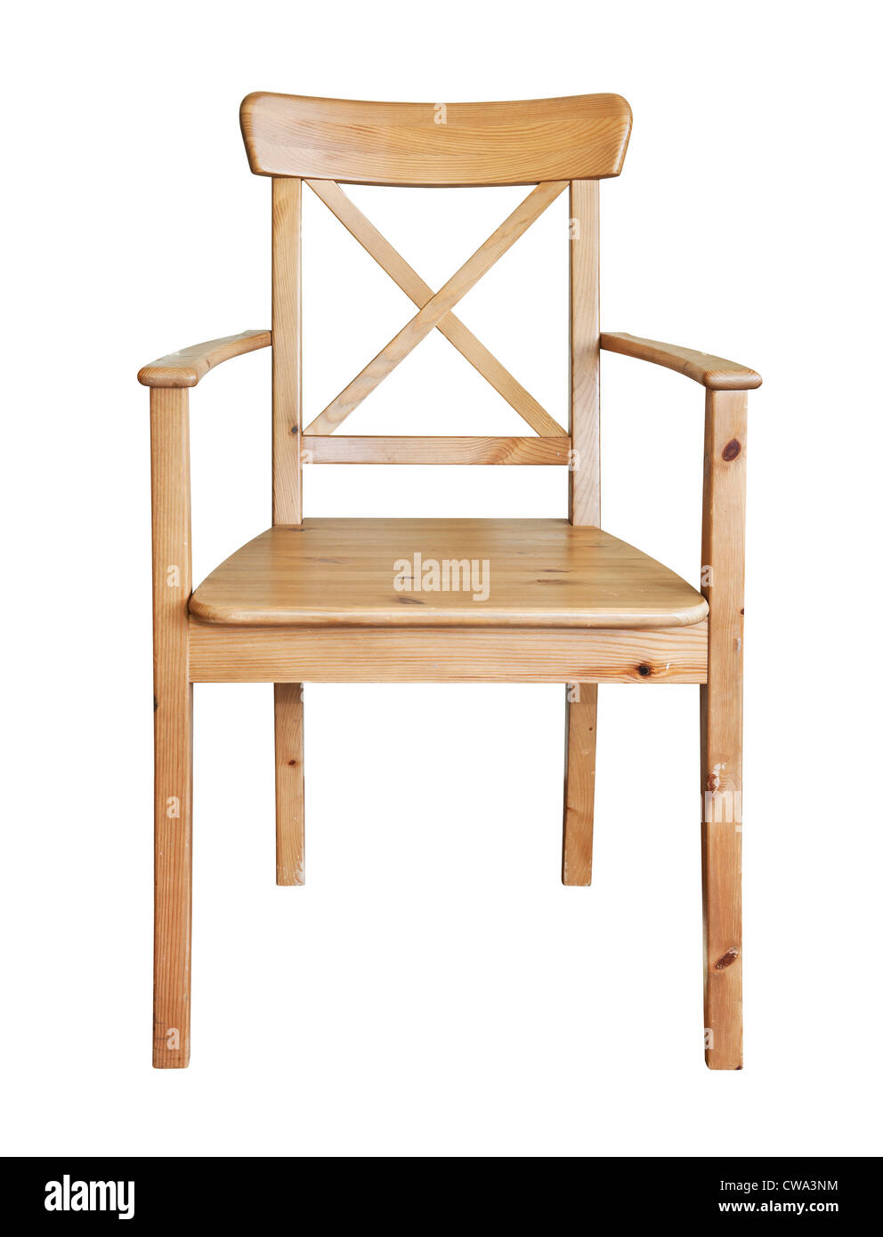 Wooden chair, isolated on white background Stock Photo - Alamy