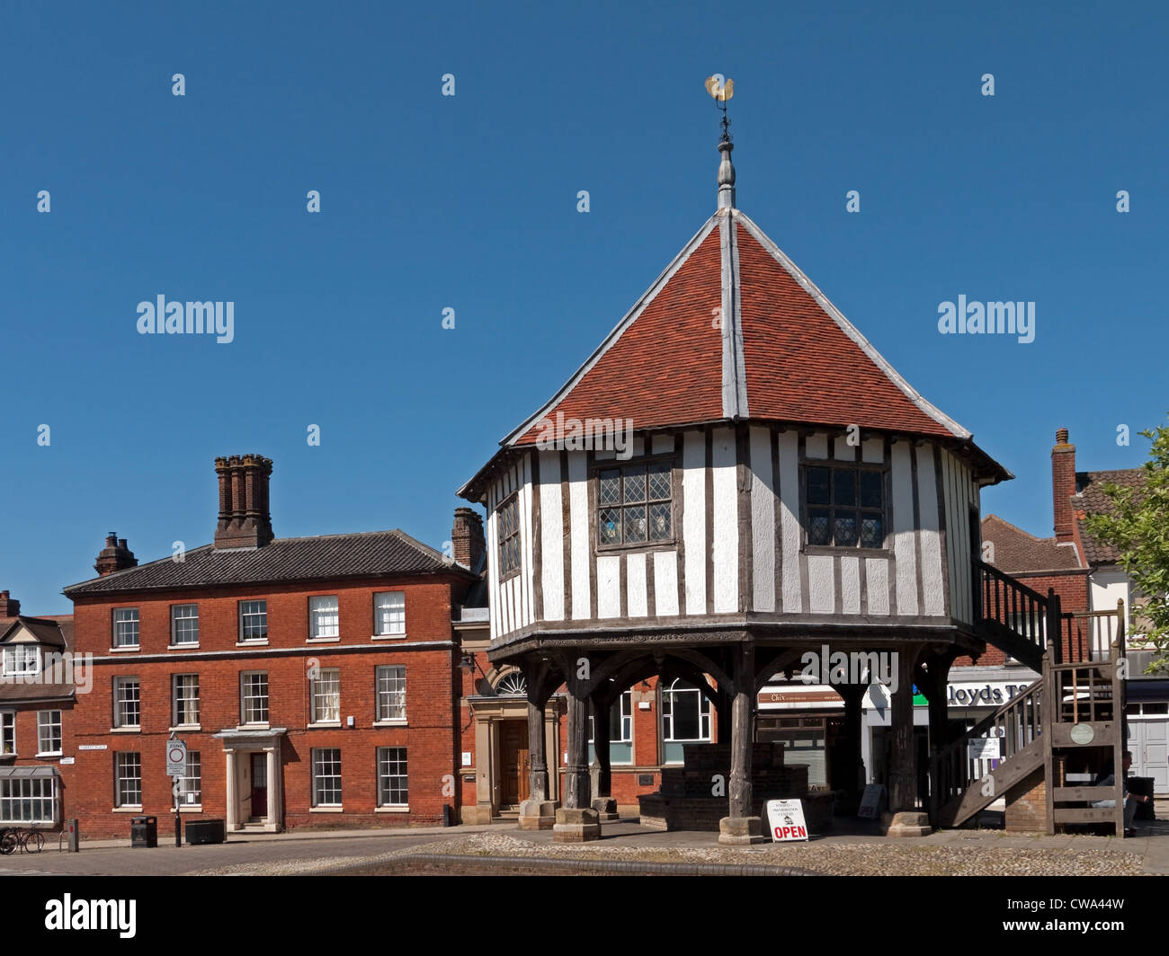 The Market Cross in the ancient Town of Wymondham in Norfolk, England