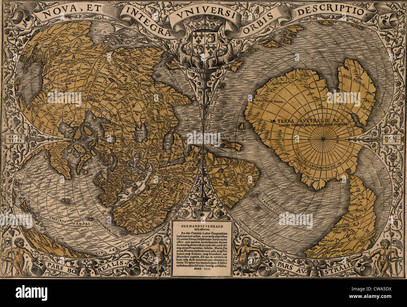 Oronce Fine Map Antarctica 1531 World Map Showing Northern And Southern Hemispheres By Frenchman Oronce  Fine (1494-1555). The Map Combines Ptolemaic Stock Photo - Alamy