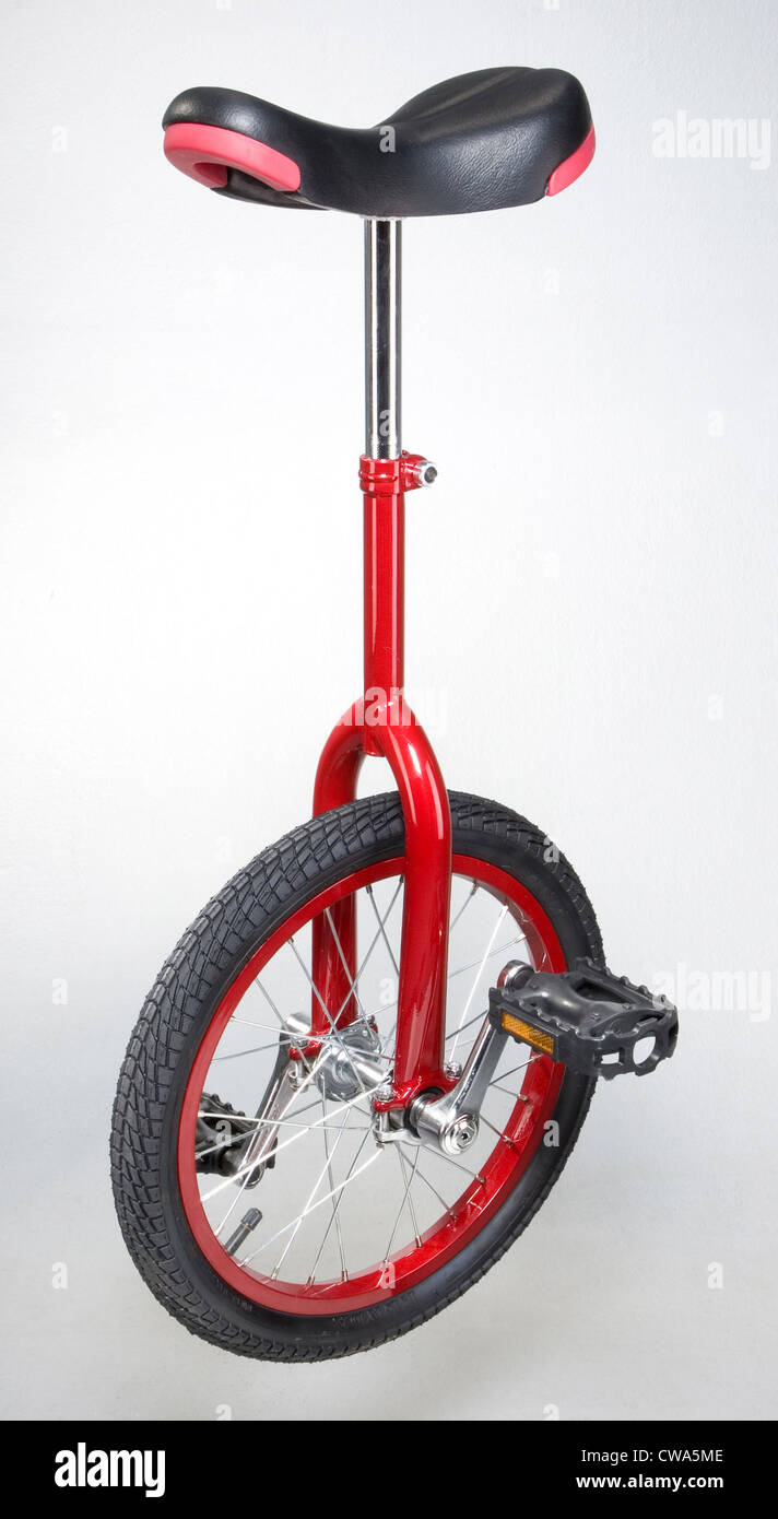 Berlin, red unicycle Stock Photo Alamy