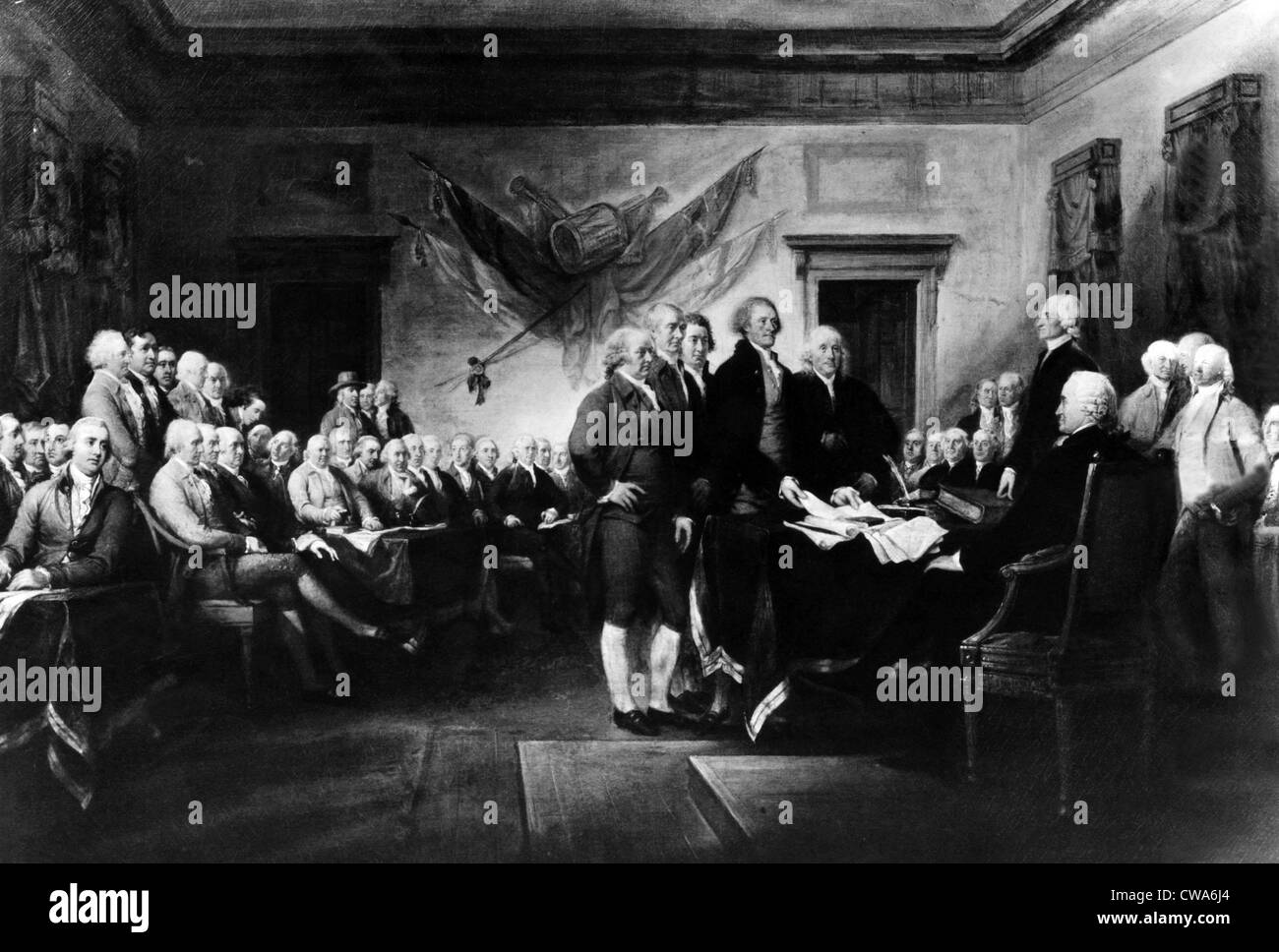 John Trumbull's 'Declaration of Independence,' commissioned in 1817. Courtesy: CSU Archives/Everett Collection Stock Photo