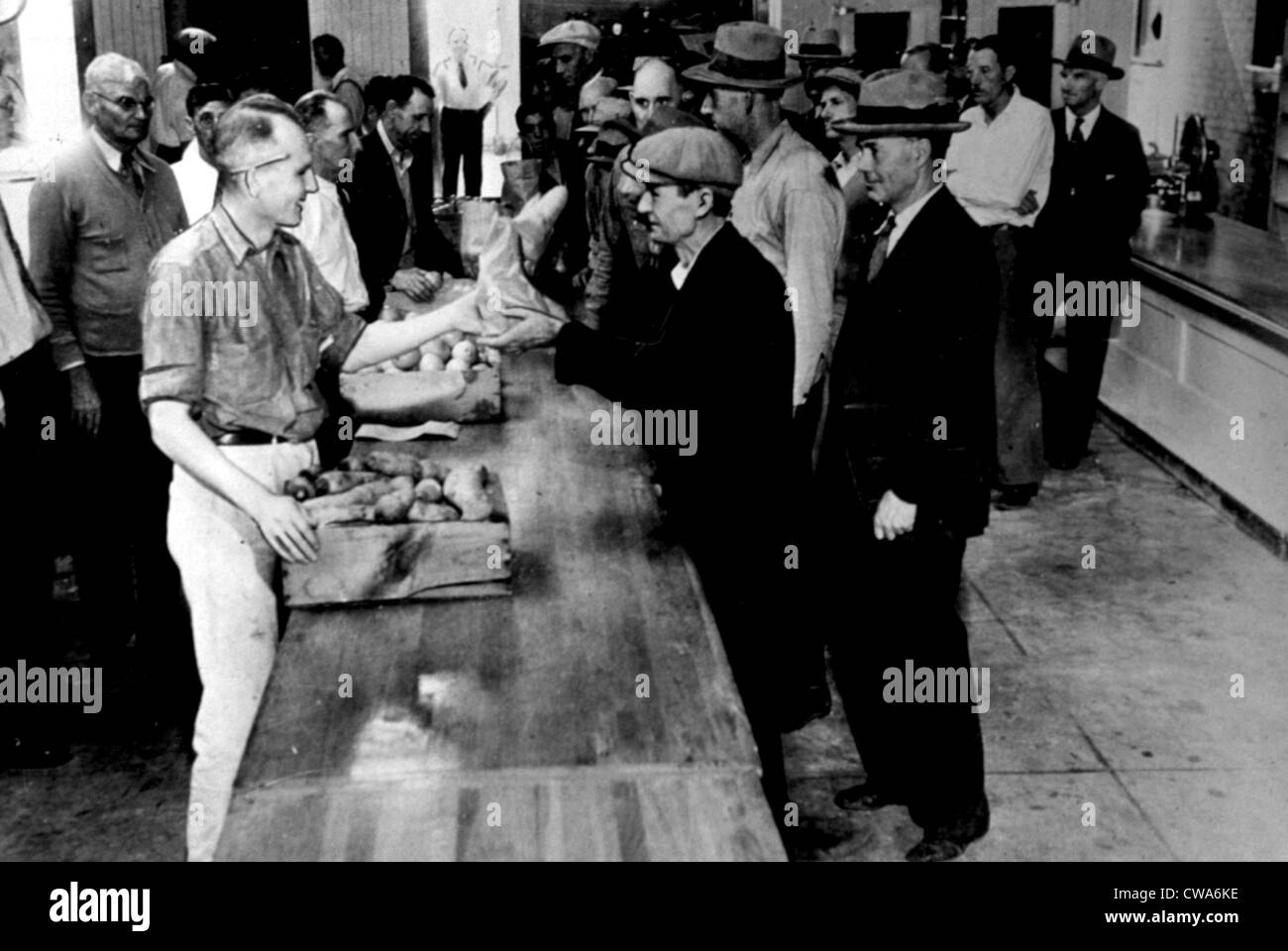 Great depression bread line historical High Resolution Stock