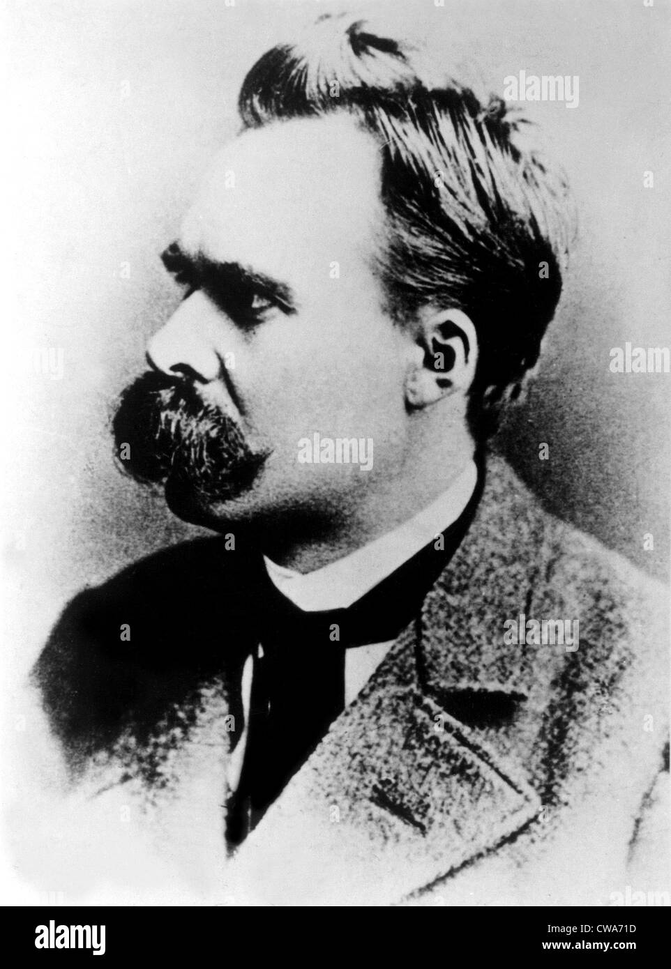 Friedrich Nietzsche, 19th century German philosopher, circa 1887. Stock Photo