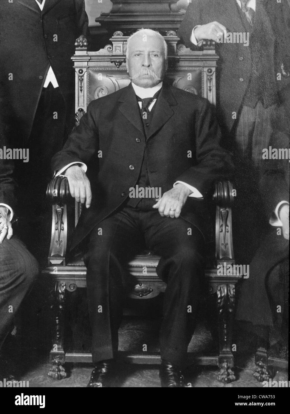 Porfirio Díaz (1830-1915), president of Mexico (1877–80, 1884–1911), established an authoritarian government which was Stock Photo