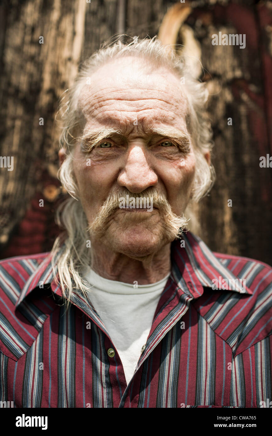 Senior man close up, portrait Stock Photo