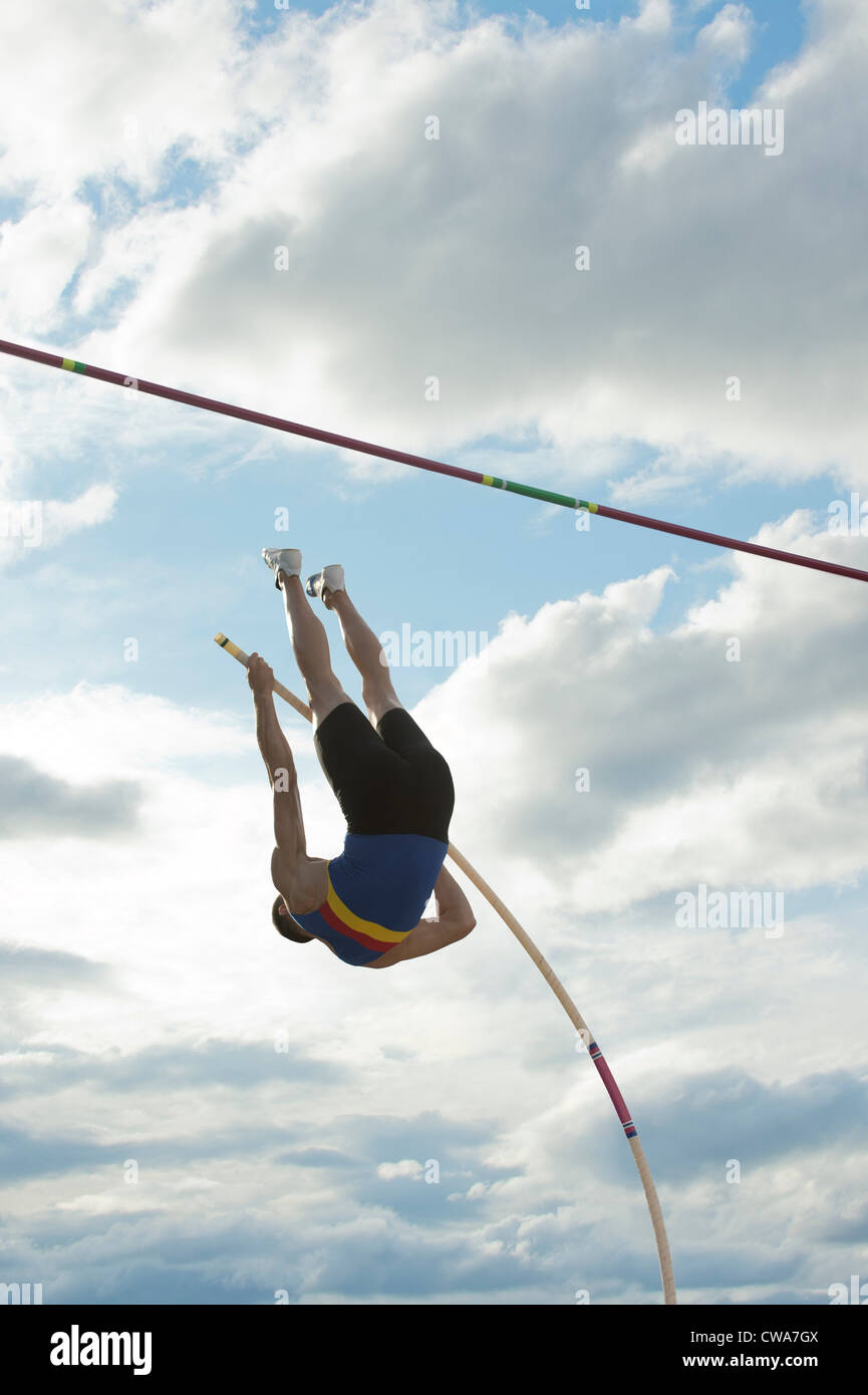 Pole vaulter Stock Photo Alamy