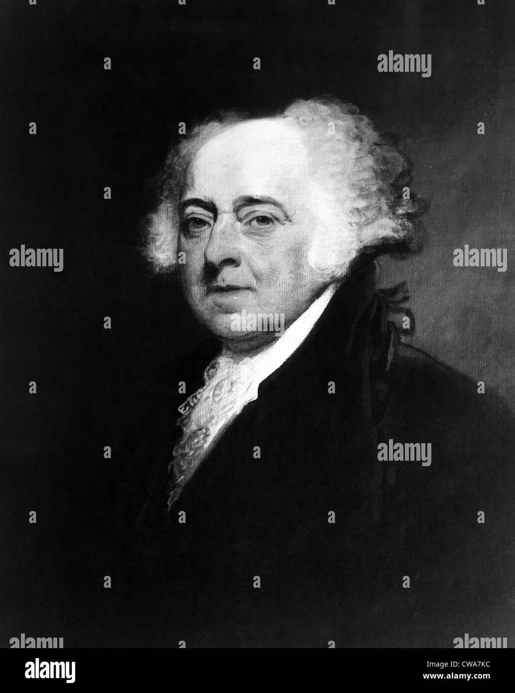 John Adams (1735-1826), American President (1797-1801). Portrait painted by Gilbert Stuart in 1798. Courtesy: CSU Stock Photo