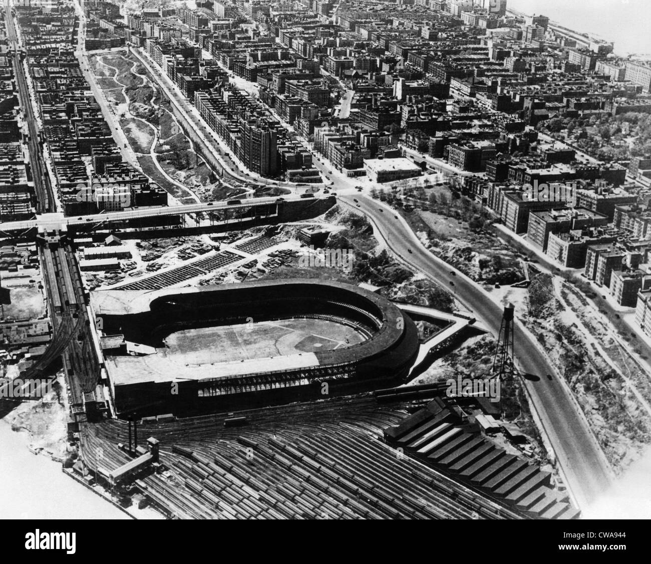 Baseball stadium aerial Black and White Stock Photos & Images Alamy