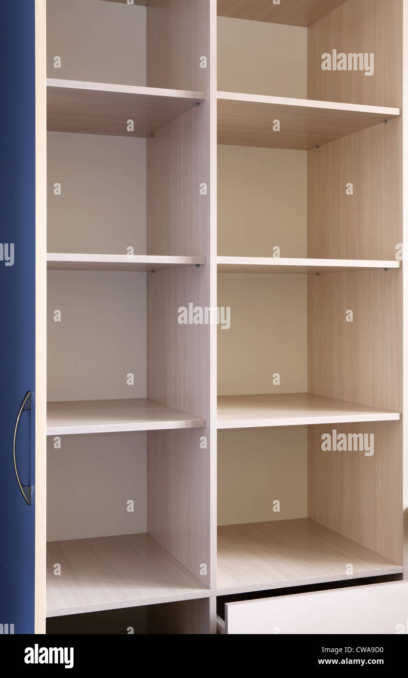 Shelving Cupboard Shelves Stock Photos & Shelving Cupboard Shelves