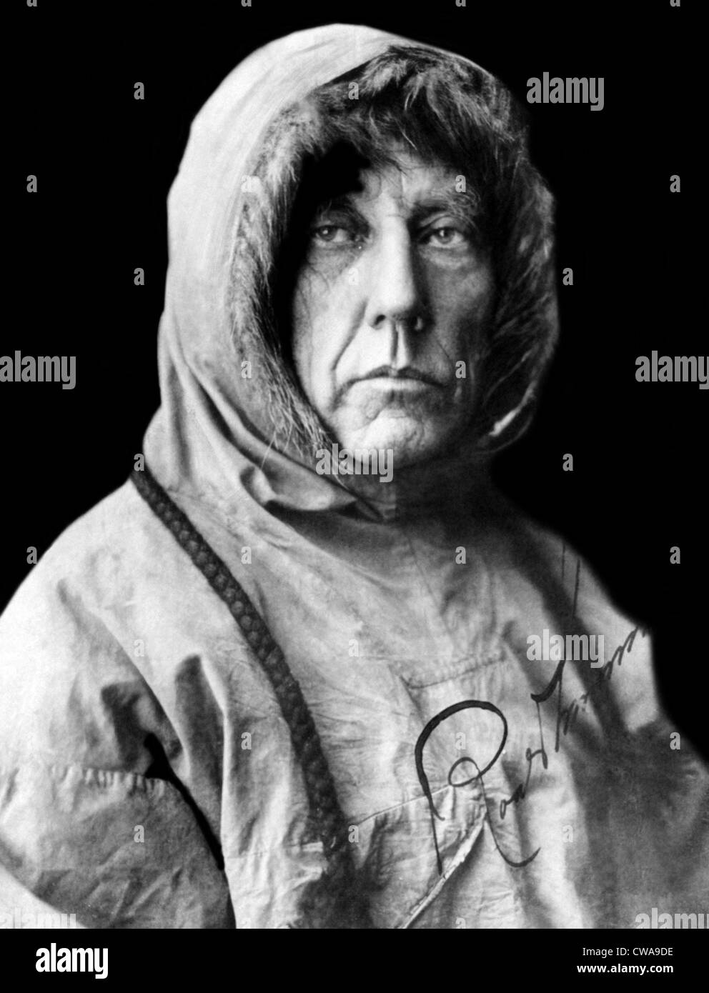 Roald Amundsen, the first person to reach the South Pole. The Norwegian explorer made it there in 1911. Photo taken in 1925. Stock Photo