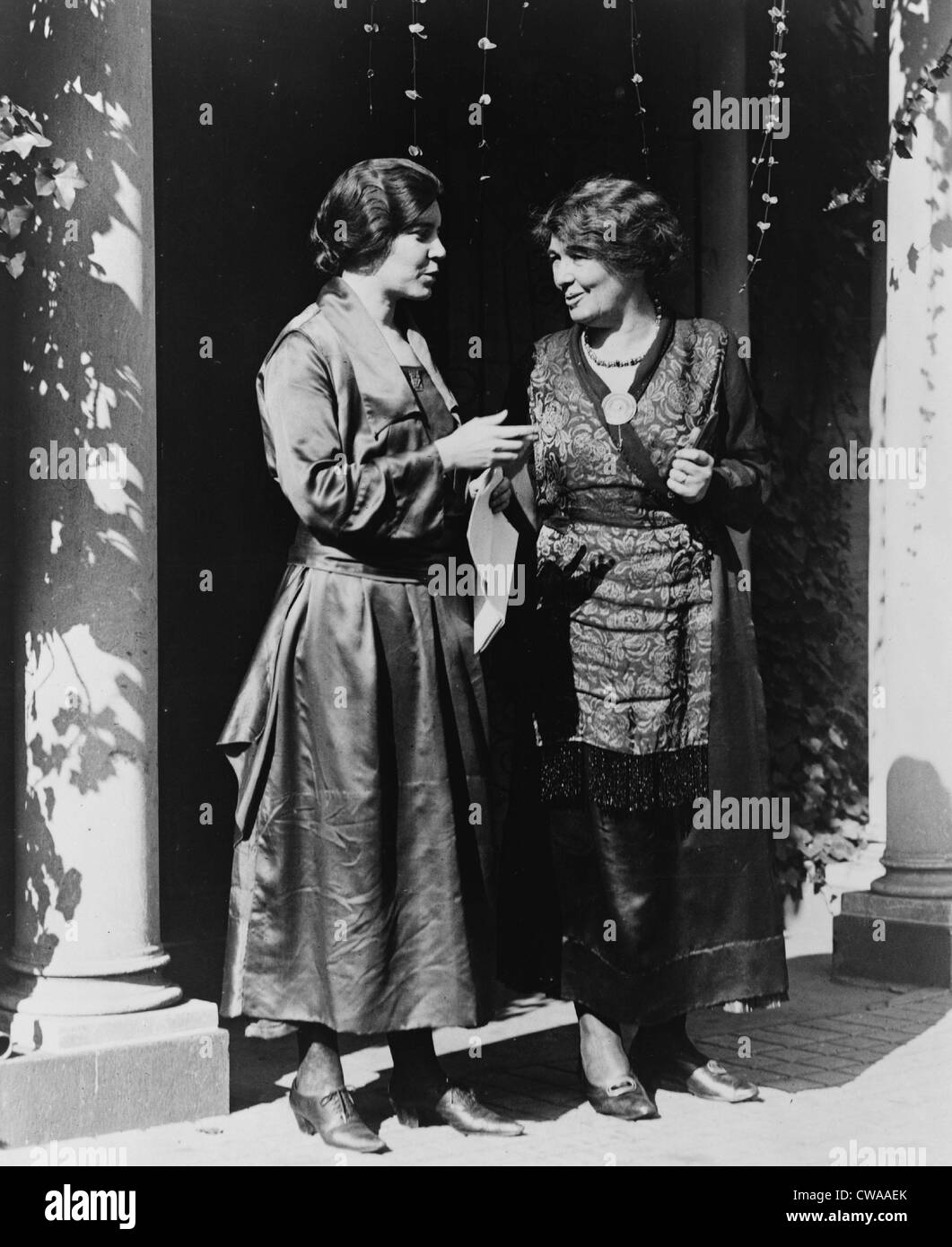 Alice Paul (1885-1977) and Emmeline Pethick-Lawrence (1867-1954) American and British activists for women's suffrage and equal Stock Photo