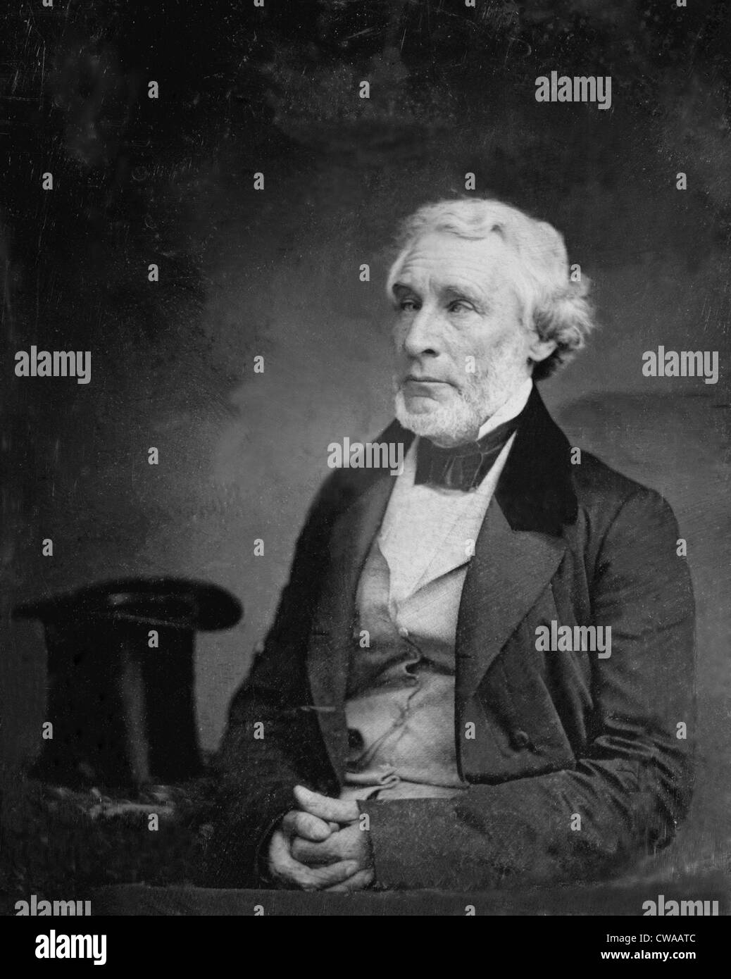 James Gordon Bennett (1795-1872), pioneering American newspaper publisher, and founder of the 'New York Herald.' Daguerreotype Stock Photo