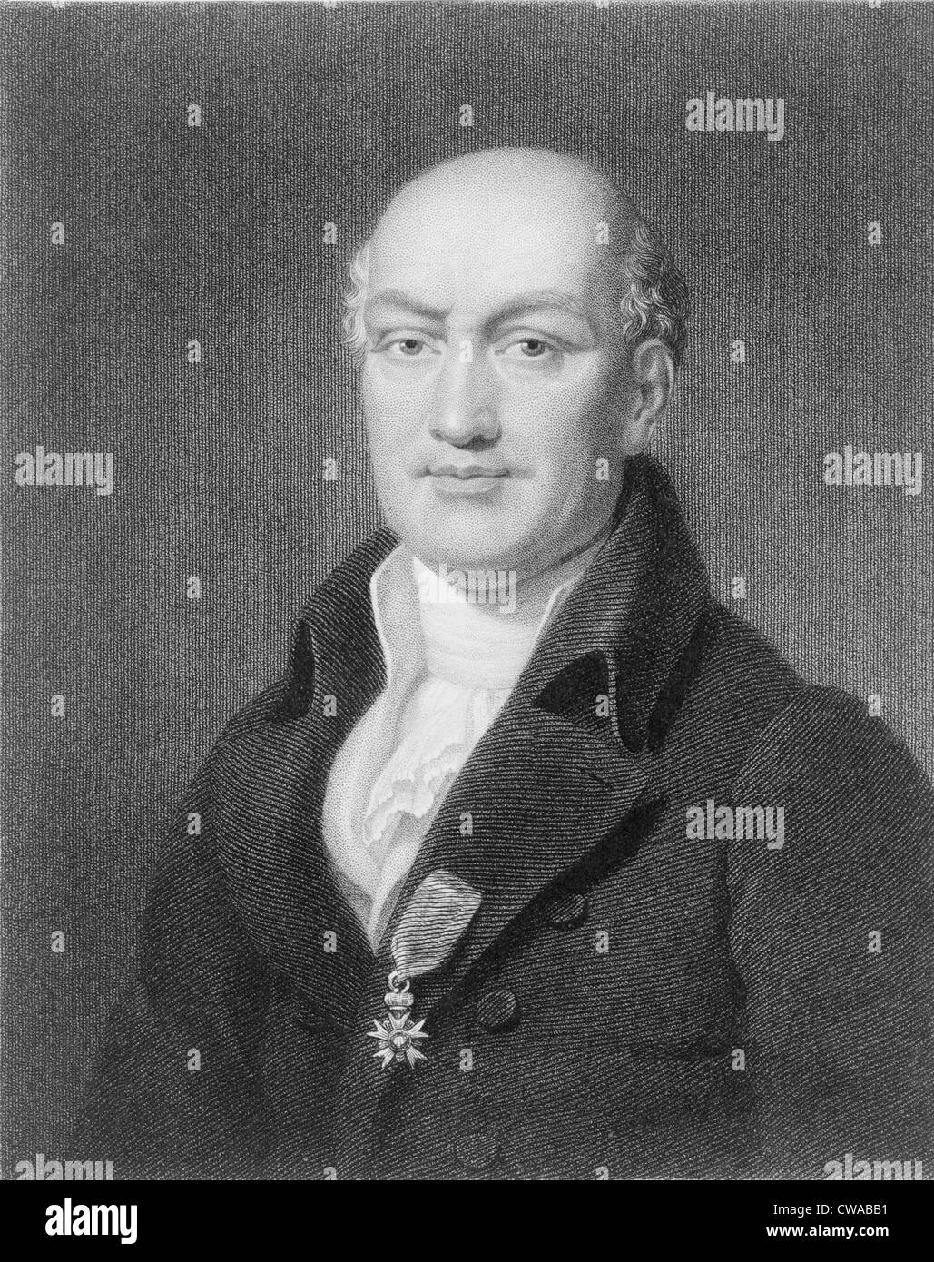 Jean-Baptiste-Joseph Delambre (1749-1822) French astronomer and mathematician.  Through his application of math, he made Stock Photo