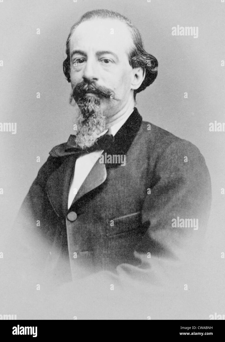 Jose Zorrilla (1817-1893), Spanish poet and playwright of the Romantic era, best known for his 1844 play, Don Juan Tenorio. Ca. Stock Photo