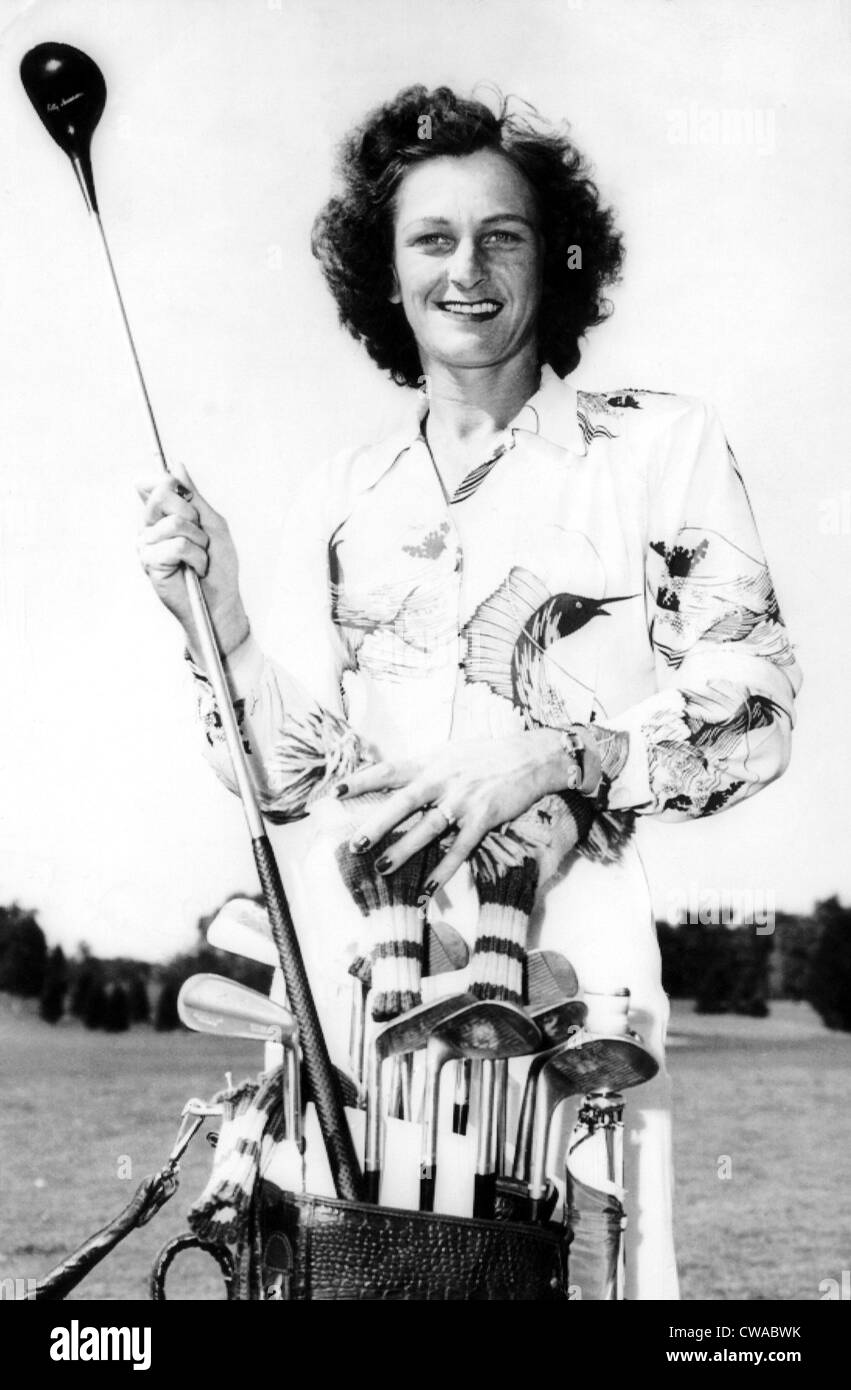 American Olympic athlete Babe Didrikson, (aka Babe Zaharias), 1954.. Courtesy: CSU Archives / Everett Collection Stock Photo