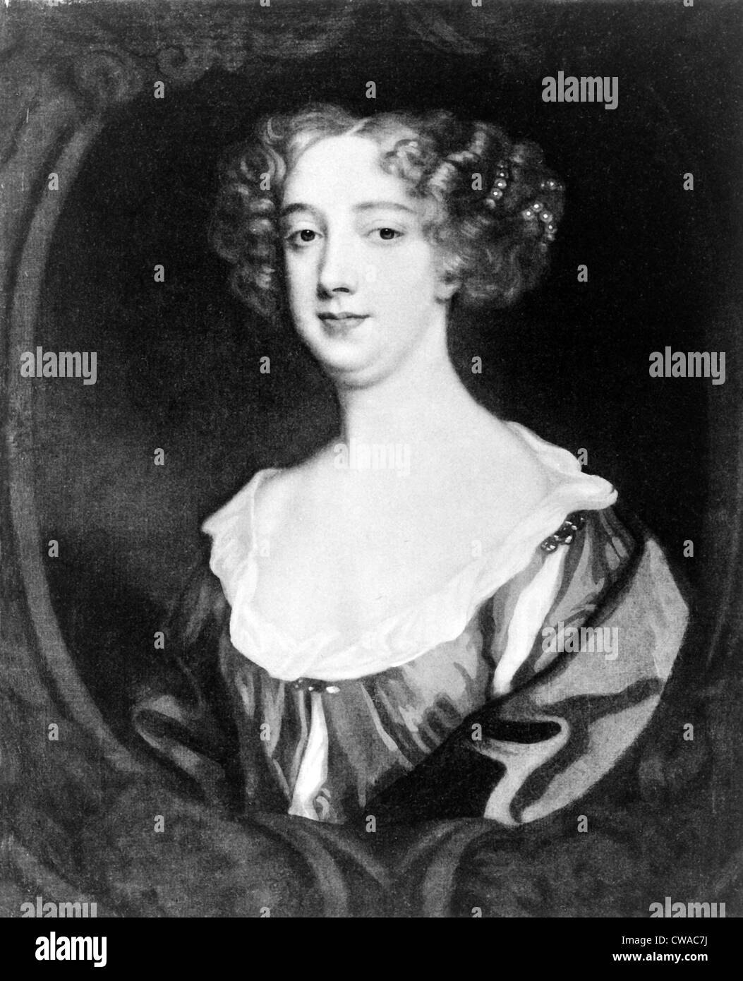 Aphra Behn (1640-1689), English novelist, playwright, and poet, the first known professional English female writer. Stock Photo