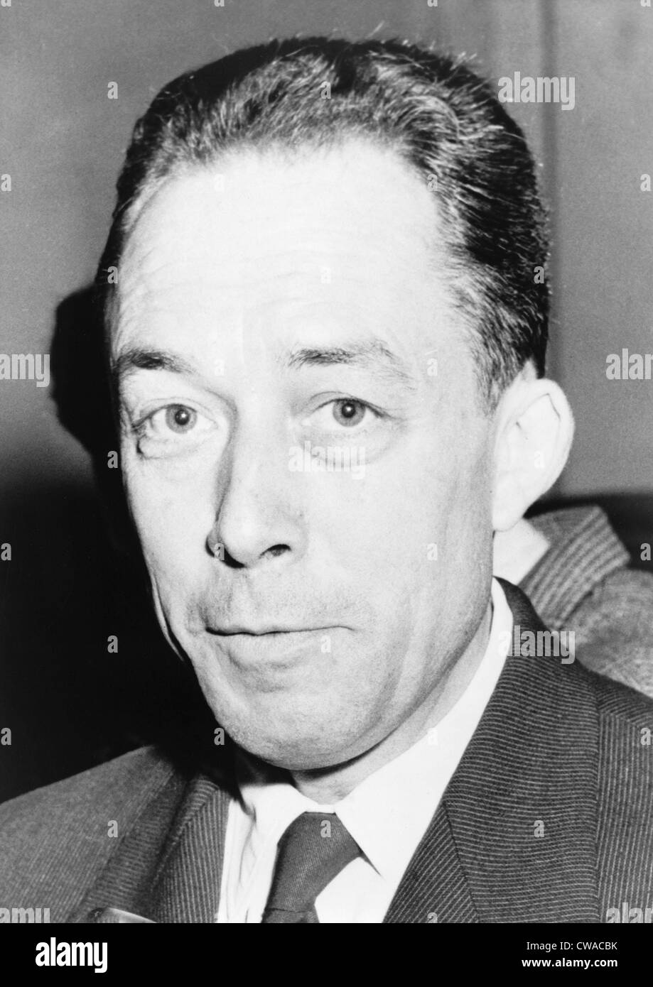 Albert Camus (1913-1960), Algeria-born French author and recipient of the 1957 Nobel Prize for literature. Stock Photo