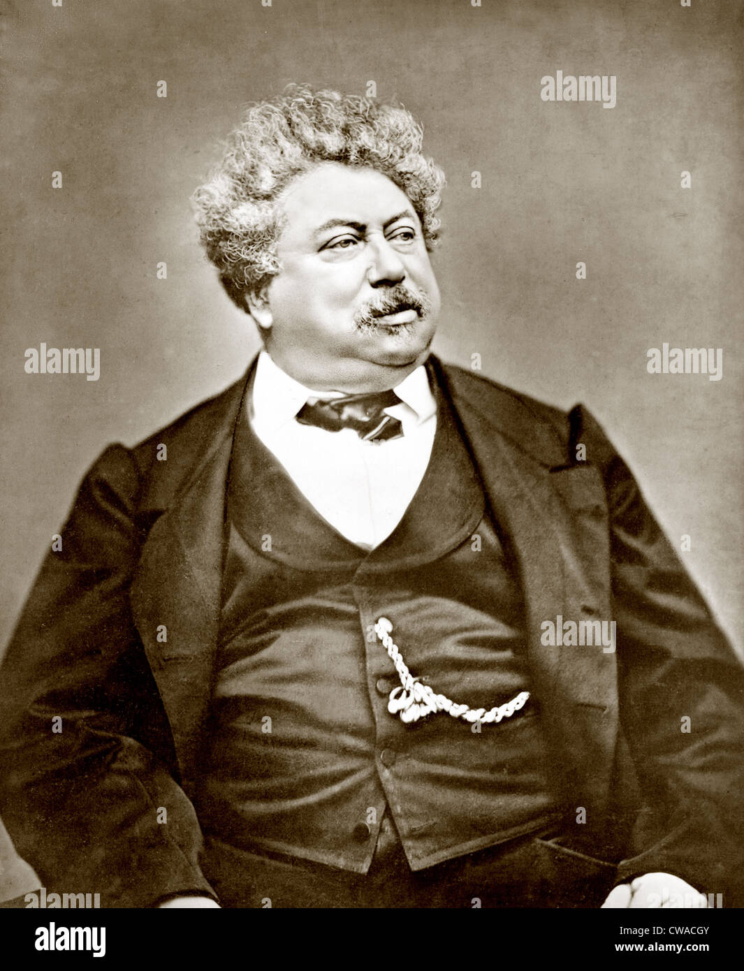 Alexandre Dumas père (1802-1870) popular French dramatist and historical novelist, best known as the author of 'The Count of Stock Photo