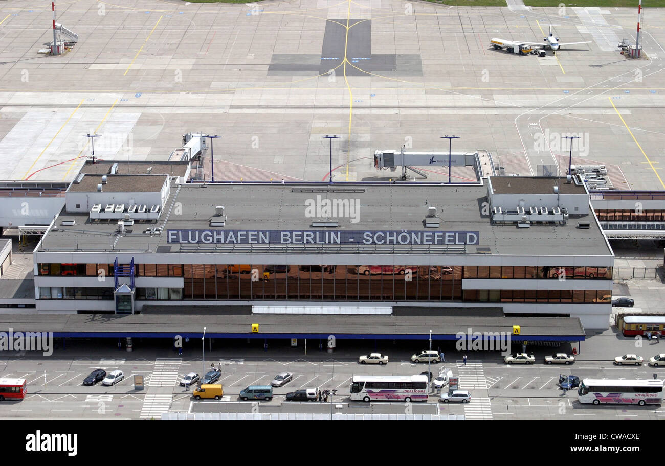 Survey, the airport Berlin-Schoenefeld Stock Photo
