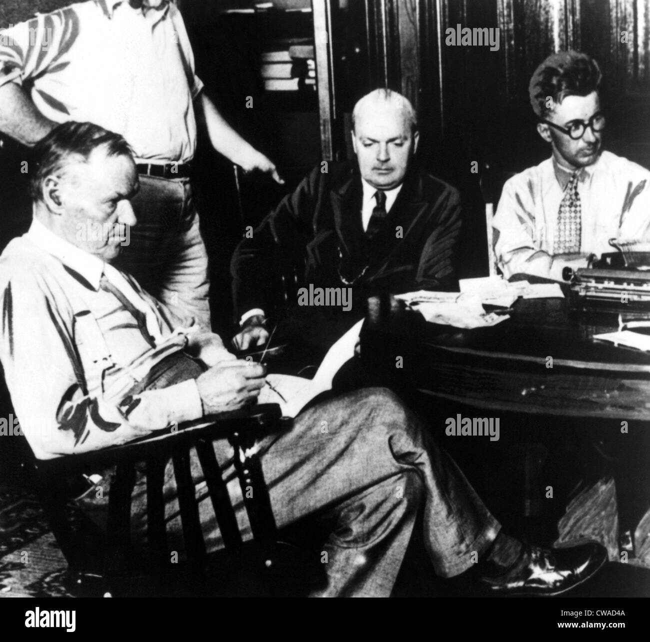 Clarence Darrow, Dudley Field Malone and W. Rappeleyea during