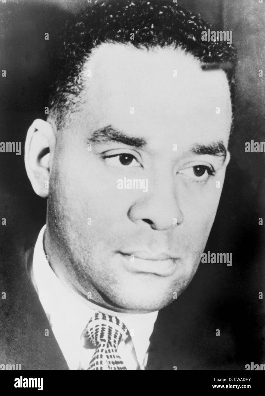 Richard Wright (1908-1960), 1957 portrait of the African-American novelist, the year he published 'White Man, Listen!' a Stock Photo