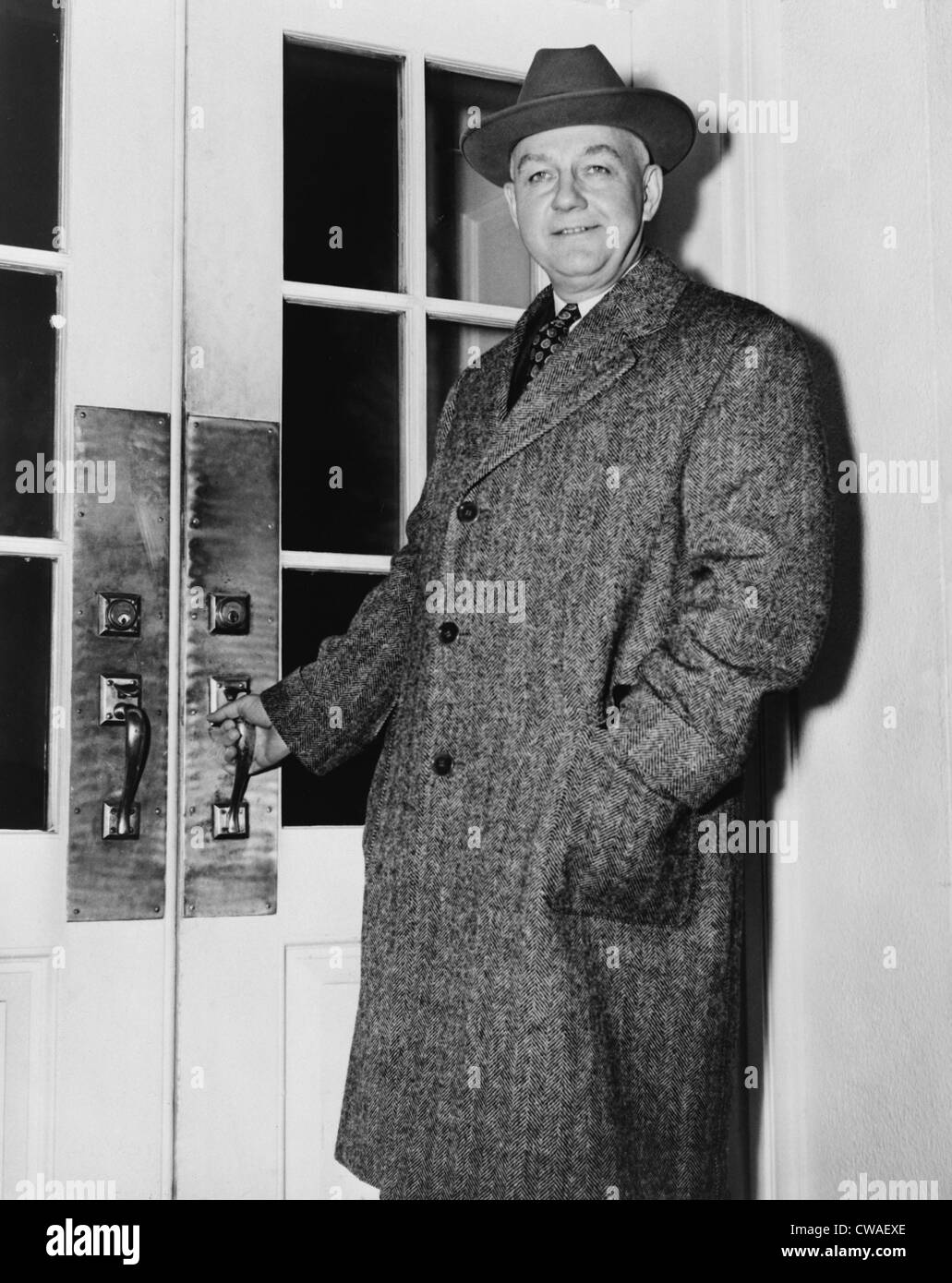 Byron Price (1891-1981) director of  Censorship for the United States during World War II, entering White House, 1945. Stock Photo