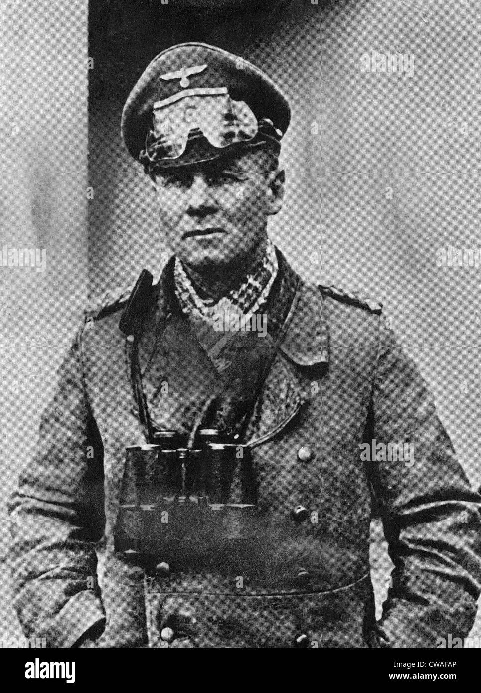 Erwin Rommel (1891-1944), distinguished Nazi General, 1940s. Courtesy: CSU Archives/Everett Collection Stock Photo