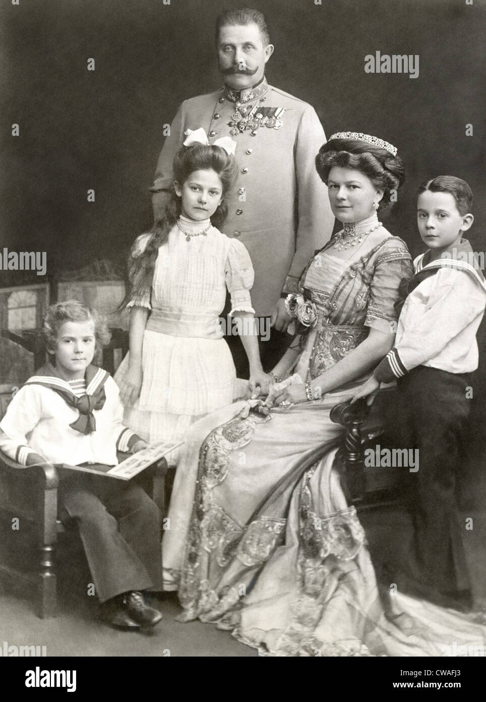 ARCHDUKE FRANZ FERDINAND, and family, 1911. Courtesy: CSU Archives ...