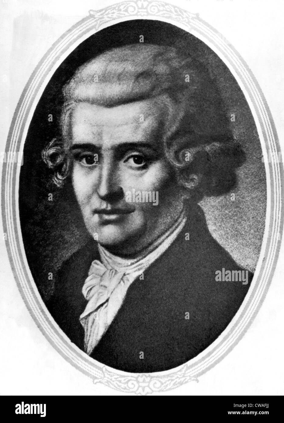 Classical composer Franz Josef Hayden. 1732-1809. Courtesy: CSU Archives/Everett Collection. Stock Photo