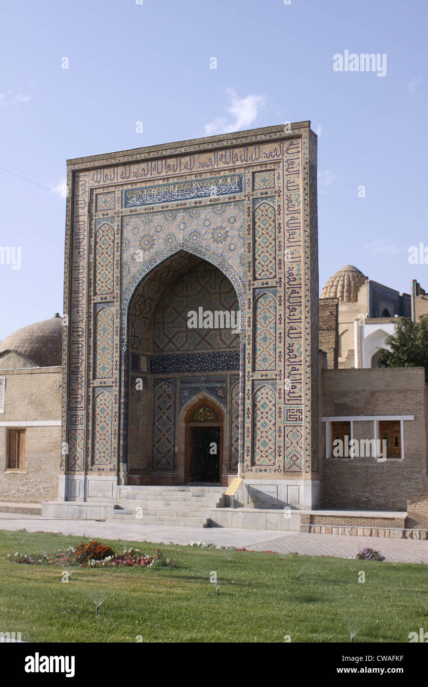 Uzbekistan. Samarkand. Memorial to Shahi Zinda Stock Photo