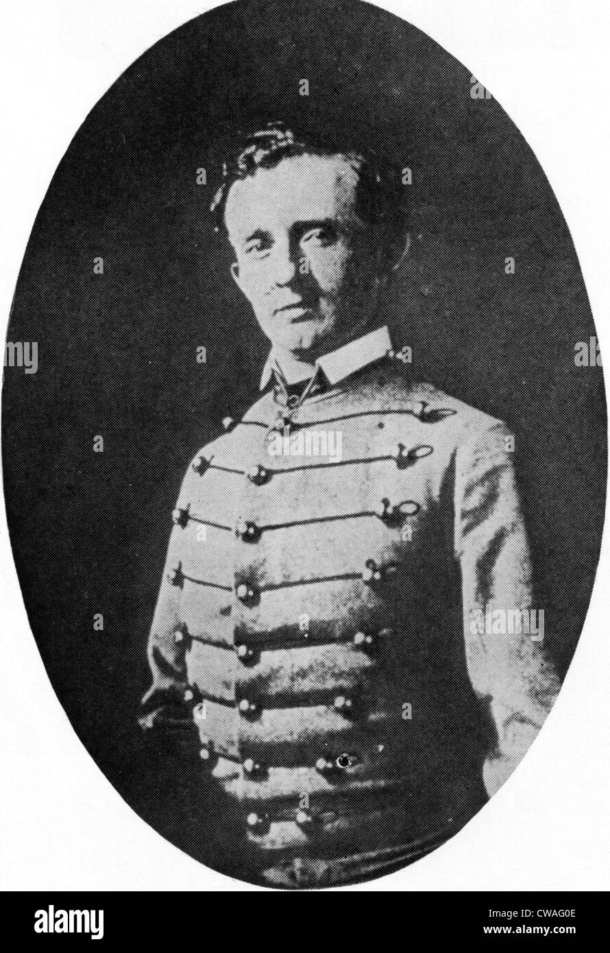 General George Custer as a West Point Cadet. 1800's. Courtesy CSU Archives/Everett Collection Stock Photo