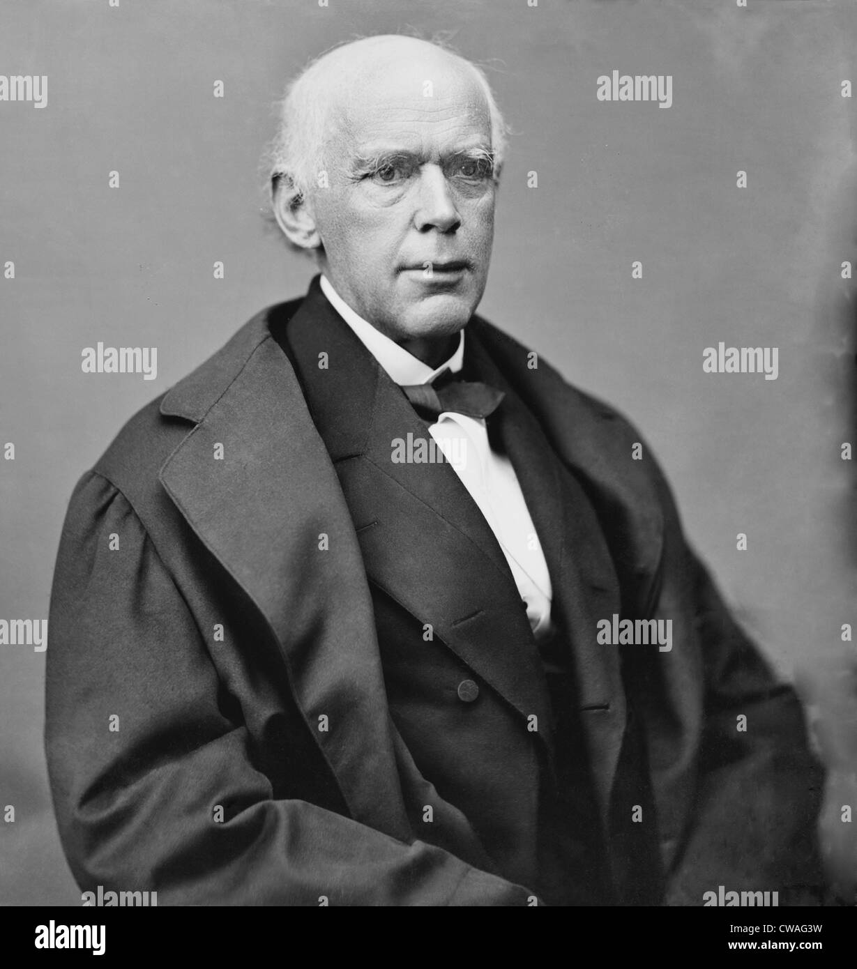 Salmon P. Chase (1808-1873), as Chief Justice, was a moderating influence against post-Civil War extremists in both the North Stock Photo