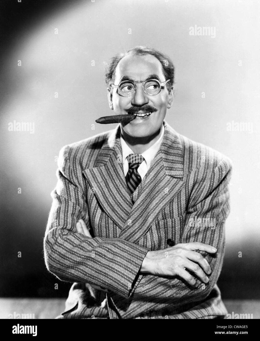 American comedian Groucho Marx, (1890-1977), c. 1949.. Courtesy: CSU Archives / Everett Collection Stock Photo