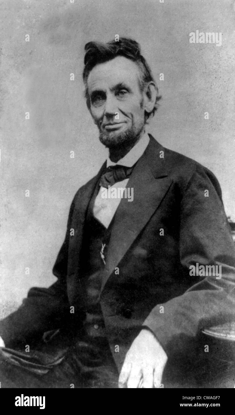 Abraham Lincoln (1809-1856) portrait taken by Alexander Gardner on Feb ...