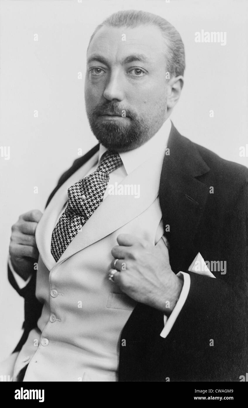 Paul Poiret (1879-1944), most modern couturier in pre-World War I France.  1913. Stock Photo