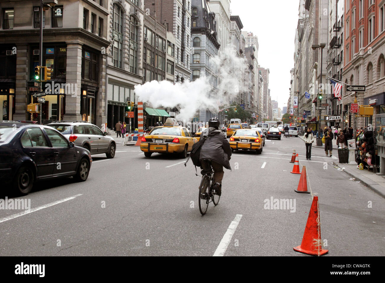 New York, road traffic Stock Photo