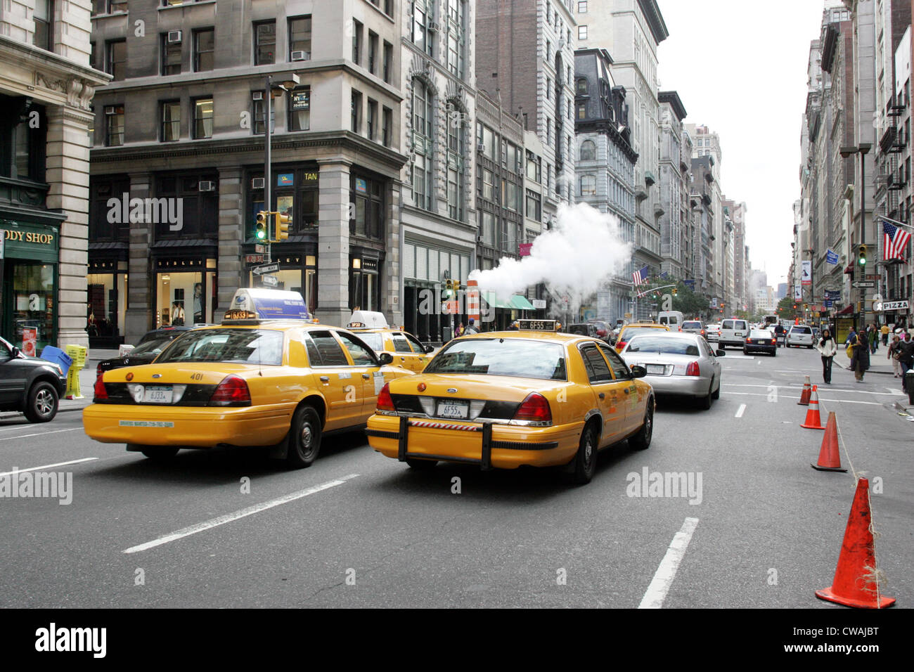 New York, road traffic Stock Photo