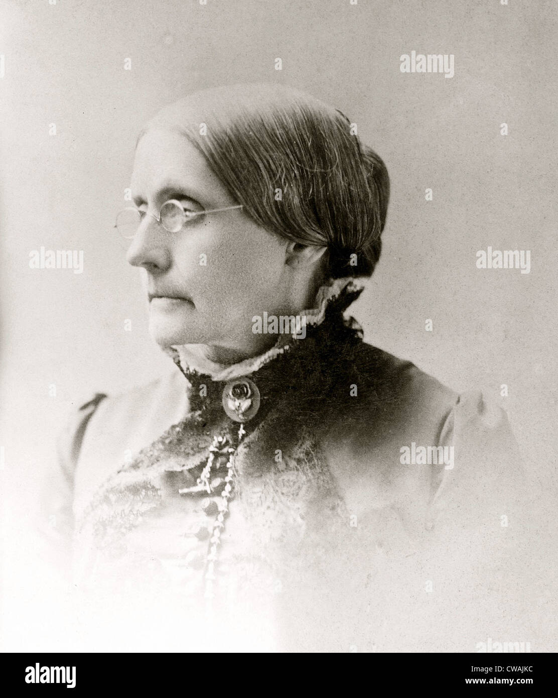 Susan B. Anthony (1820-1906), American women's rights pioneer in 1870s. Stock Photo