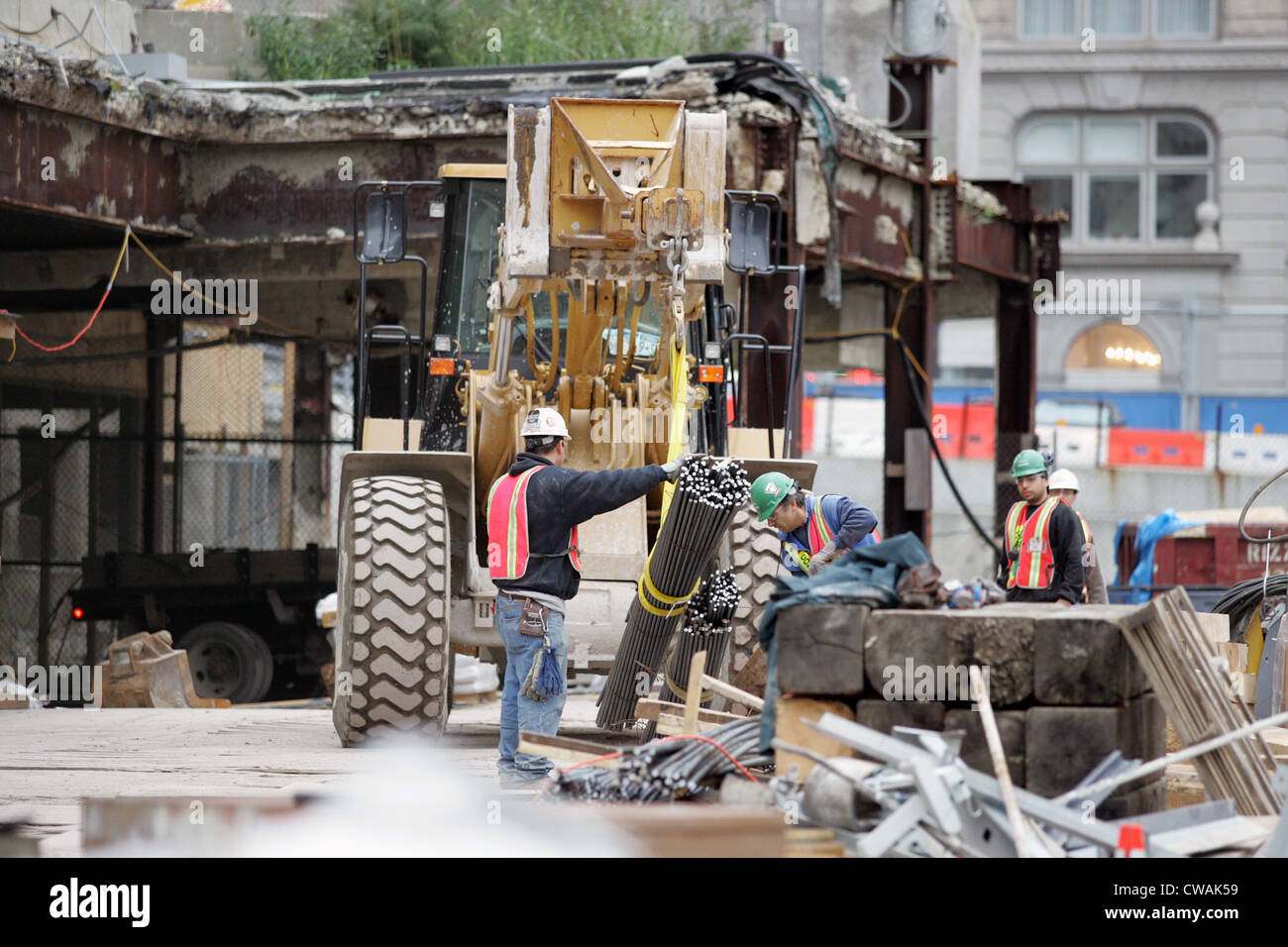 New York, Construction at Ground Zero Stock Photo - Alamy