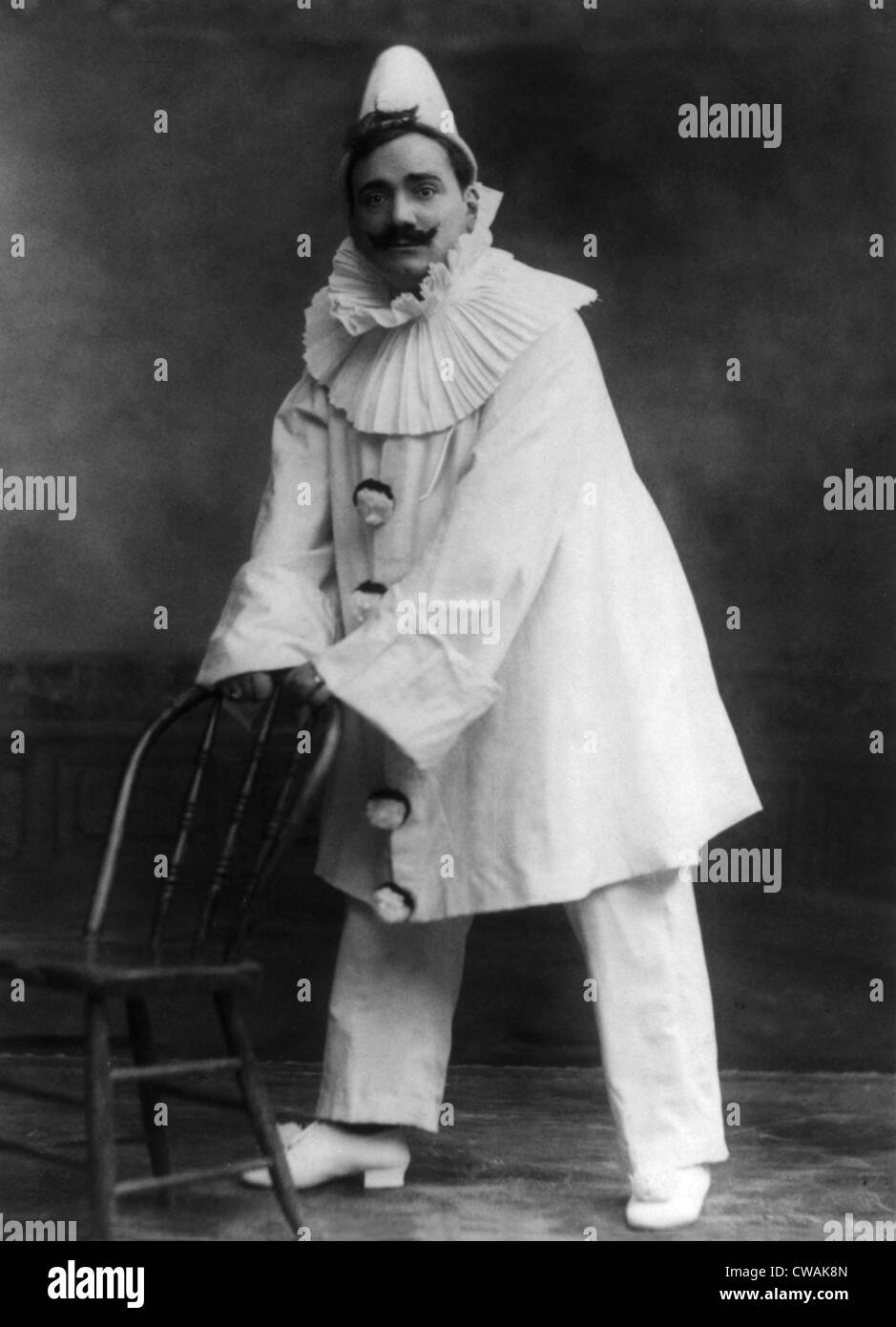 Enrico Caruso (1873-1921), as the clown Canio in PAGLIACCI, an opera by Ruggero Leoncavallo. 1908. Stock Photo