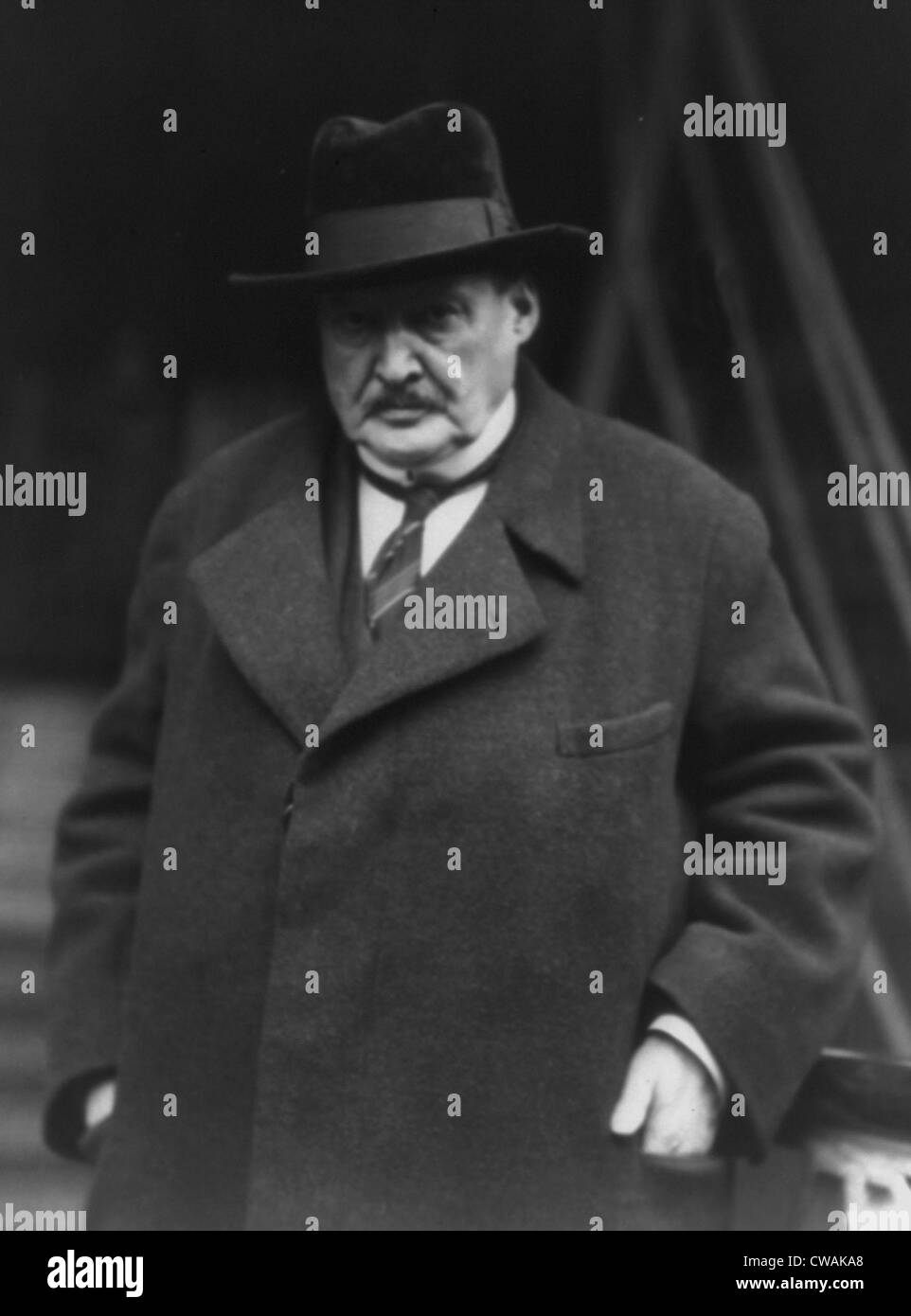 Alesandr Glazunov (1865-1936), Russian composer of symphonies and ballets after his 1928 emigration to Paris. He was the Stock Photo