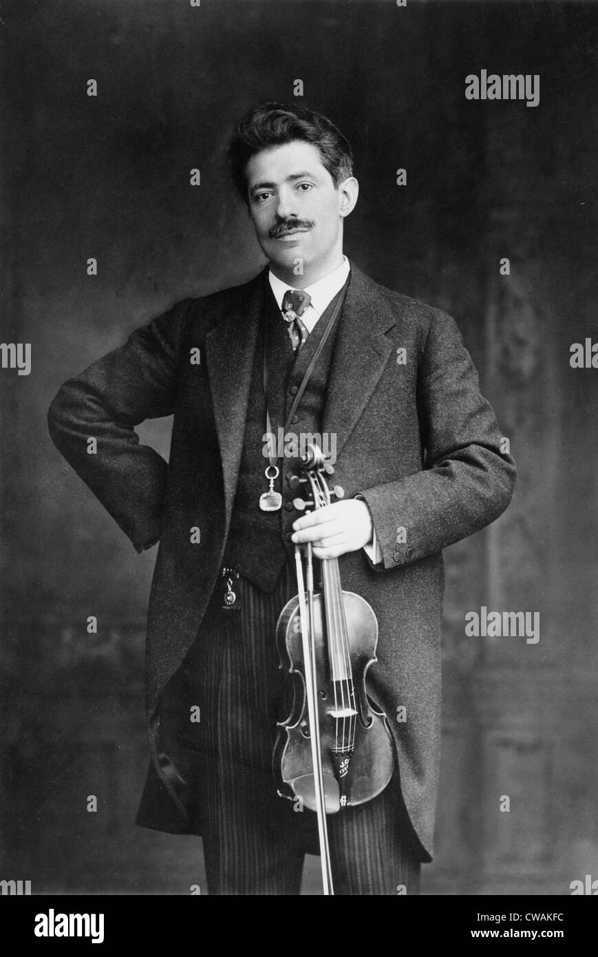 Fritz Kreisler (1875-1962) Austrian virtuoso violinist in 1913. Stock Photo