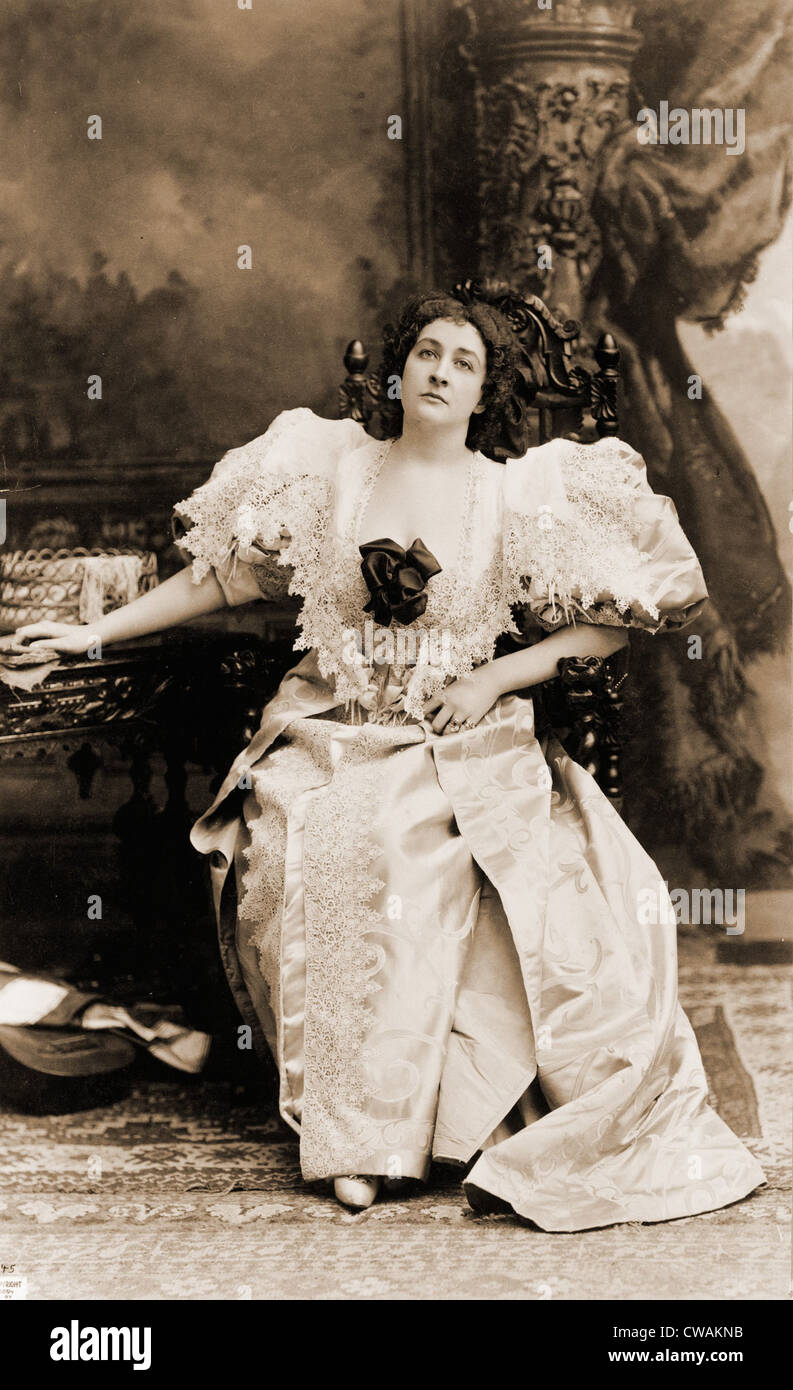 Emma Eames (1865-1952), American soprano as Sieglinde, from Wagner's Die Walküre (The Valkyrie). Ca. 1894. Stock Photo