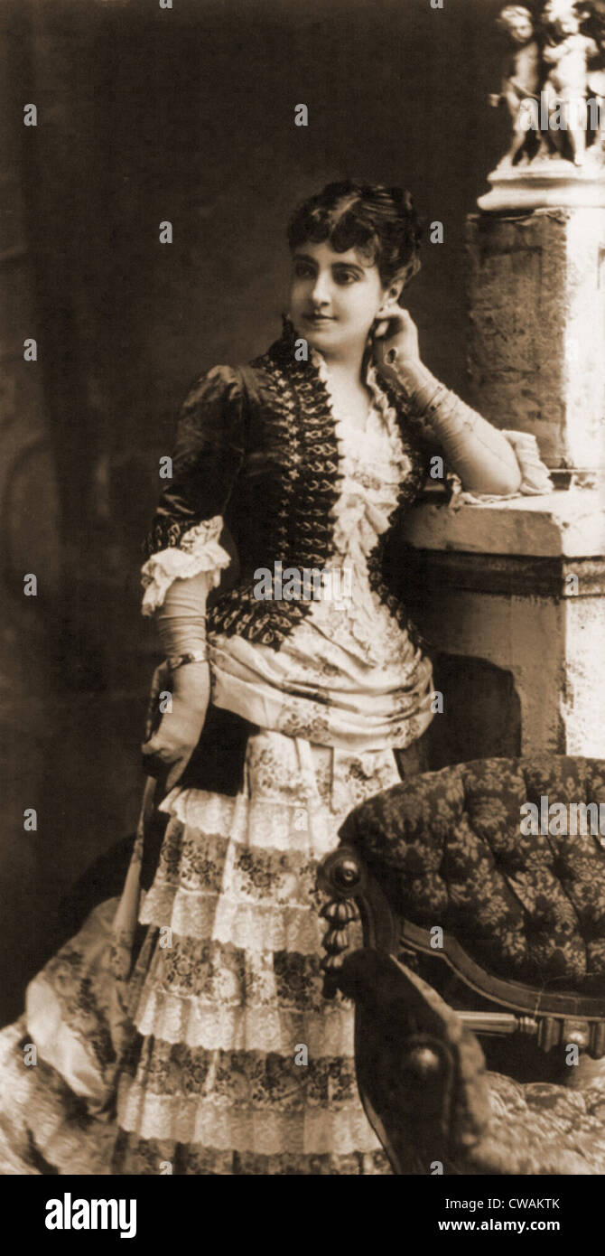 Opera Singer Patti Adelina Patti (1843-1919) in 1881, at the height of her forty year ...