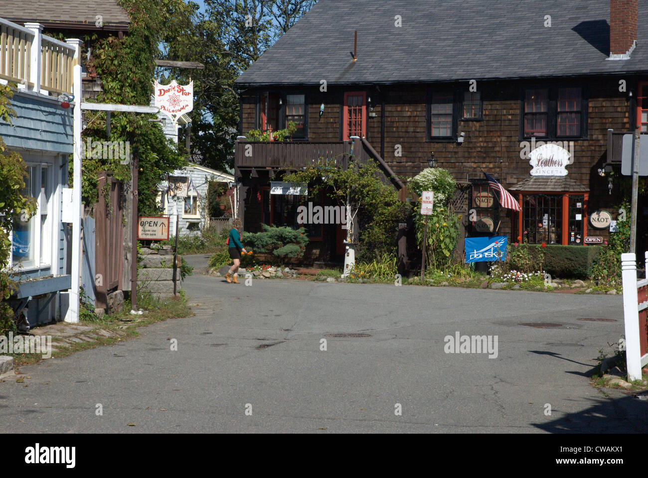 Shops at Bearskin Neck, Rockport, MA Stock Photo Alamy