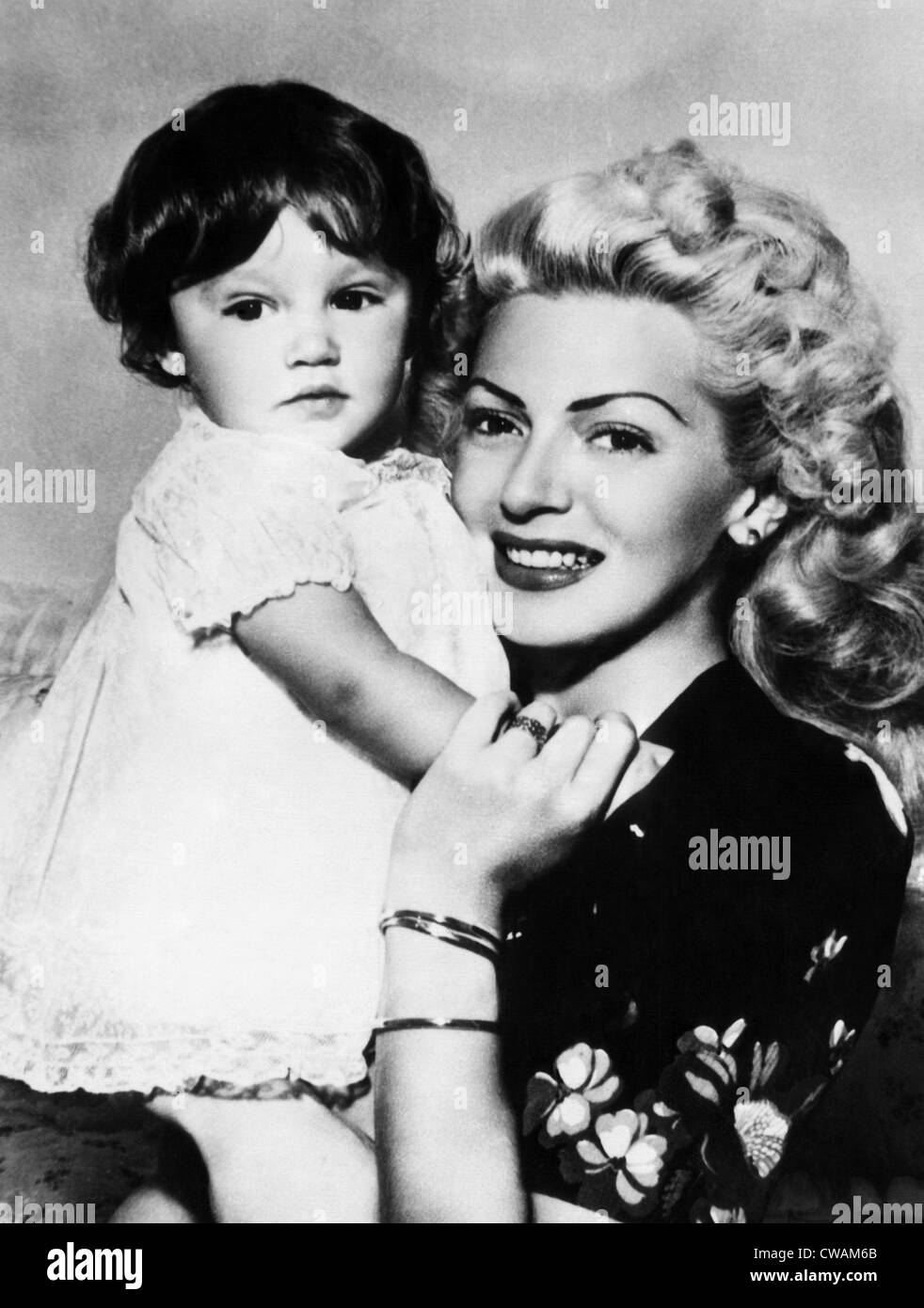 Lana Turner (right), and daughter Cheryl Crane, July 8, 1945. Courtesy: CSU Archives/Everett Collection Stock Photo