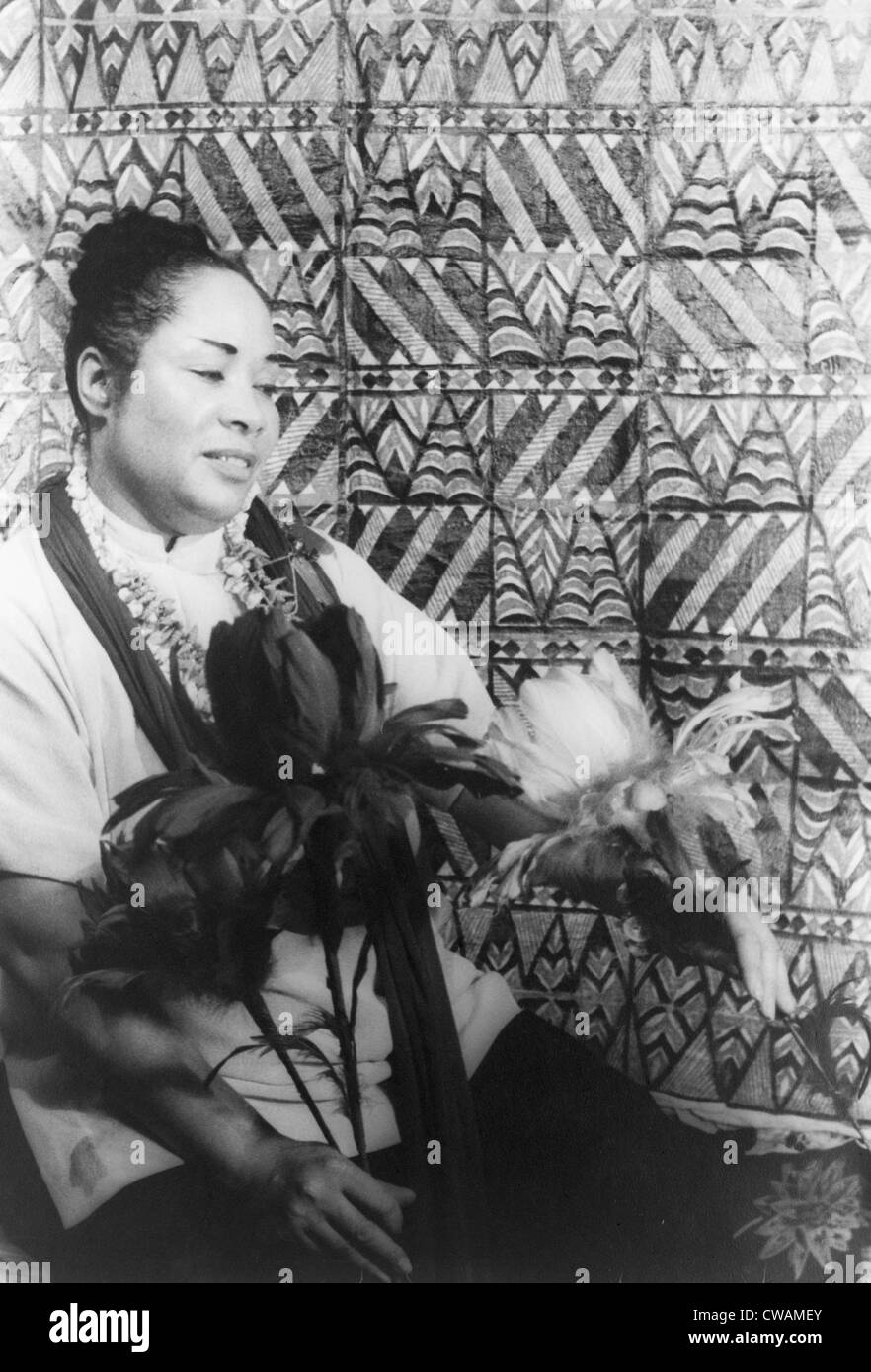 Juanita Hall (1901-1968) as Bloody Mary in original cast Broadway musical, SOUTH PACIFIC. Hall was the first African-American Stock Photo