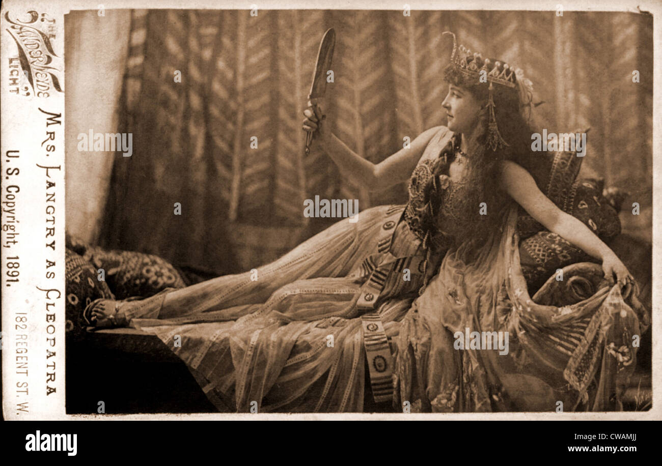 Lillie Langtry (1853-1929), as Cleopatra. 1891. Stock Photo